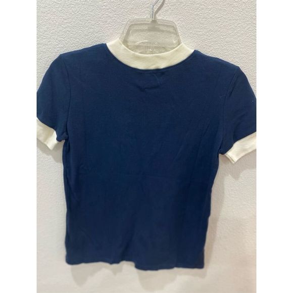 Recycled karma Women's Vintage Blue Solid T-Shirt Size M NWOT - Picture 4 of 4
